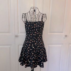 Black floral sundress